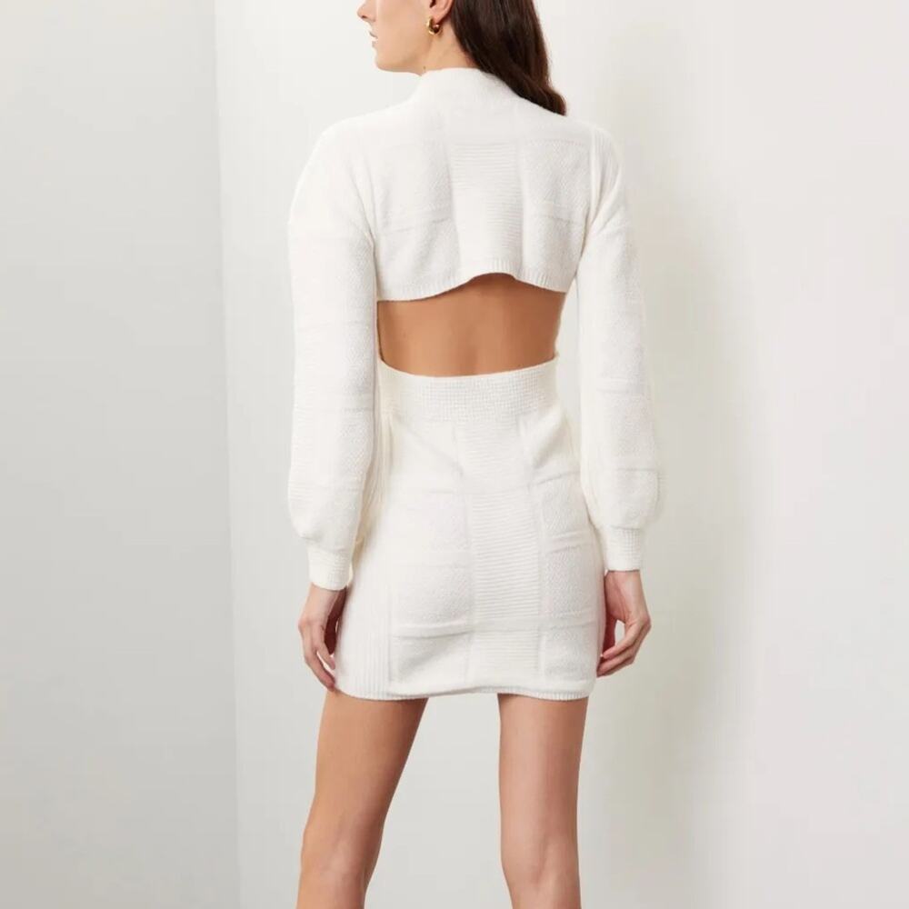 Area Stars Open Back Knit Dress Small
